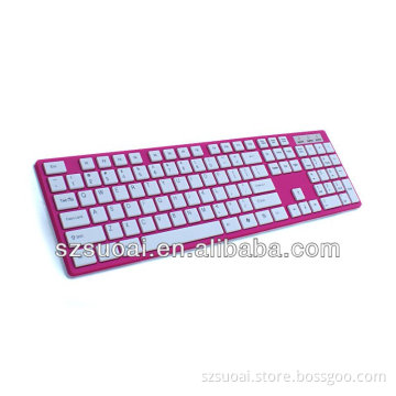 Coloured Wired Slim Standard Keyboard From Shenzhen